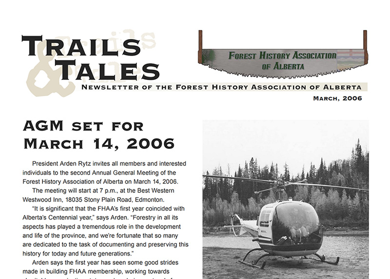 Trails and Tales - No. 1 March 2006